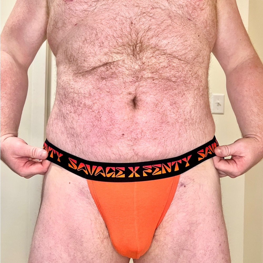 Savage X Fenty Vibrant Orange Men's Jockstrap Brief